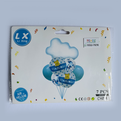 Globos Set It´s Boy Celeste 7 PCS