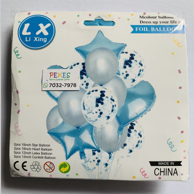 Globos Set It´s Boy Celeste 12 PCS